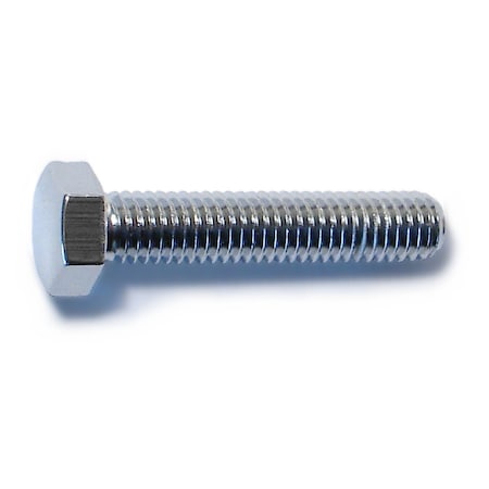 Midwest Fastener Class 8.8, M5-0.80 Hex Head Cap Screw, Chrome Plated Steel, 25 mm L, 10 PK 79968